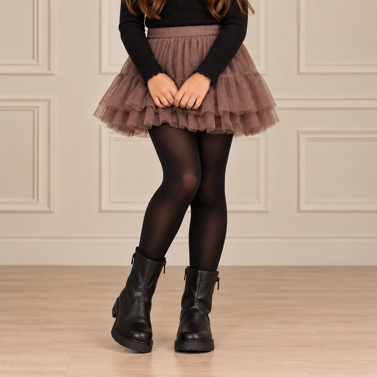 Collants Enfants Durables Noir Signé Sarah, collant noir 40 deniers pour enfant