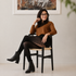 Signé Sarah Scarlett – collants à motif noir indéchirables